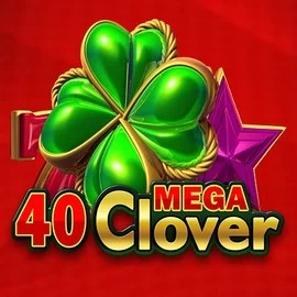 40 Mega Clover slot logo by Amusnet Interactive at Casinobossy