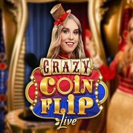 Crazy Coin Flip logo by Evolution at CasinobossyCrazy Coin Flip