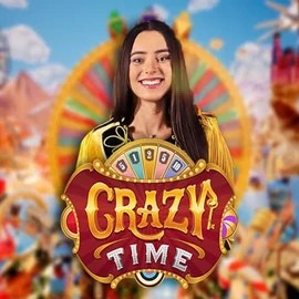 Logo of Crazy Time from Evolution at Casinobossy