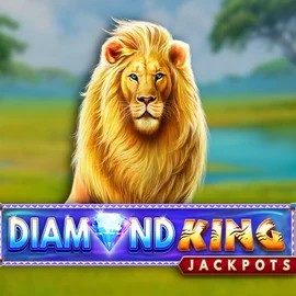 Diamond King Jackpots casino game by SpinPlay Games – featured logo at Casinobossy