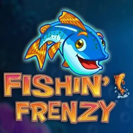 Fishin Frenzy slot logo by Blueprint Gaming at CasinobossyFishin Frenzy
