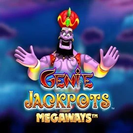 Logo of Genie Jackpots Megaways from Blueprint Gaming at Casinobossy