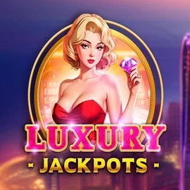 Luxury Jackpots slot logo by Triple Cherry at Casinobossy