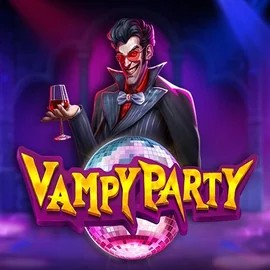 Vampy Party slot logo by Pragmatic Play at Casinobossy
